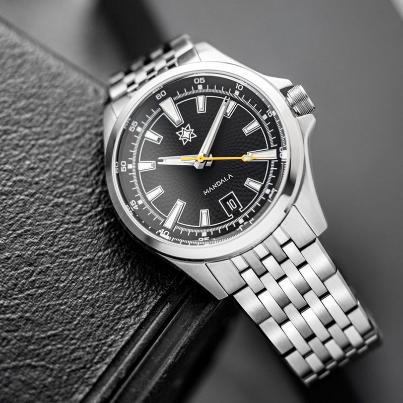 Second Hour Mandala Mk3 Watch with Black Dial #SEC-HOU-13