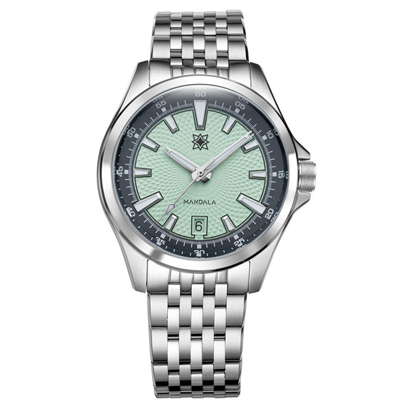 Second Hour Mandala Mk3 Watch with Mint Dial #SEC-HOU-14