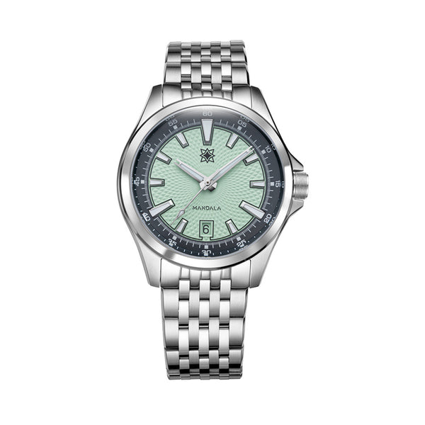 Second Hour Mandala Mk3 Watch with Mint Dial #SEC-HOU-14