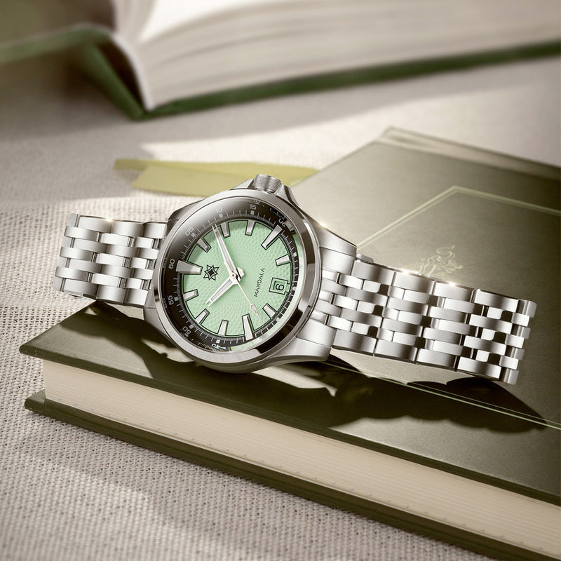 Second Hour Mandala Mk3 Watch with Mint Dial #SEC-HOU-14