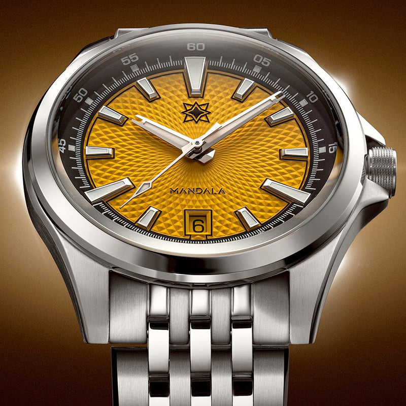 Second Hour Mandala Mk3 Watch with Bumblebee Dial #SEC-HOU-15