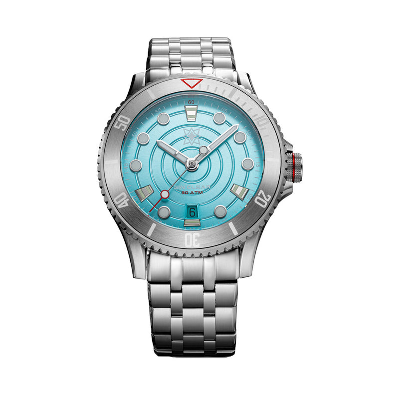 Second Hour Gin Clear Mk2 Watch with Pale Aqua Dial #SEC-HOU-17