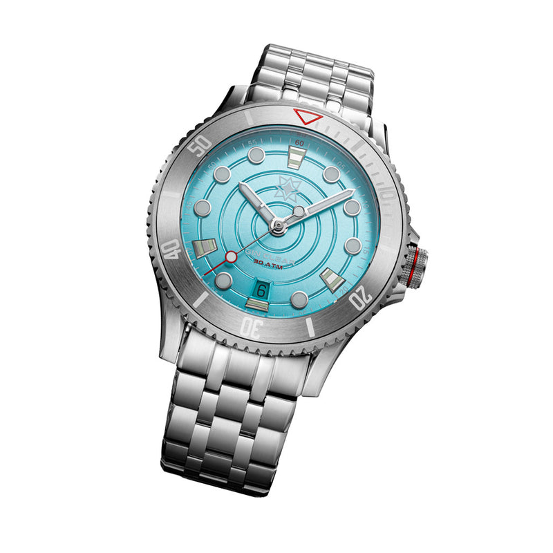 Second Hour Gin Clear Mk2 Watch with Pale Aqua Dial #SEC-HOU-17