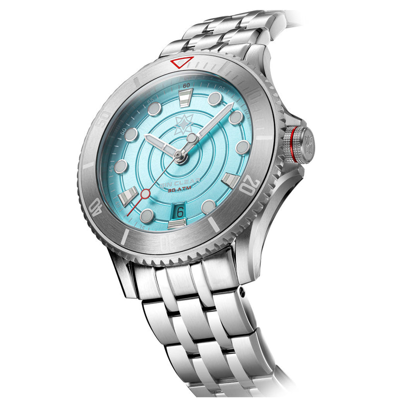 Second Hour Gin Clear Mk2 Watch with Pale Aqua Dial #SEC-HOU-17
