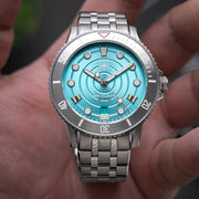Second Hour Gin Clear Mk2 Watch with Pale Aqua Dial #SEC-HOU-17