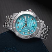 Second Hour Gin Clear Mk2 Watch with Pale Aqua Dial #SEC-HOU-17