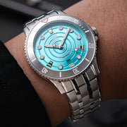 Second Hour Gin Clear Mk2 Watch with Pale Aqua Dial #SEC-HOU-17