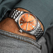 Second Hour Fusion Mk1 Watch with Orange Dial #SEC-HOU-18