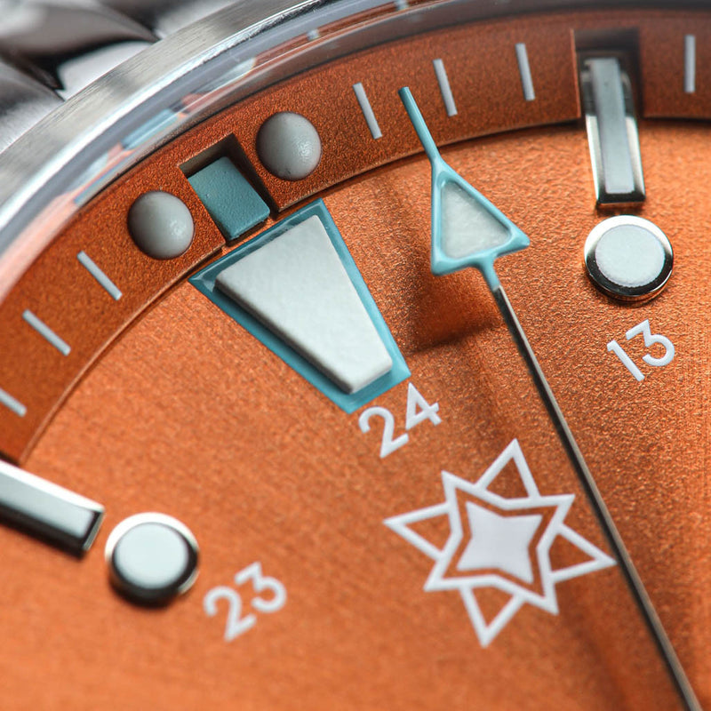 Second Hour Fusion Mk1 Watch with Orange Dial #SEC-HOU-18