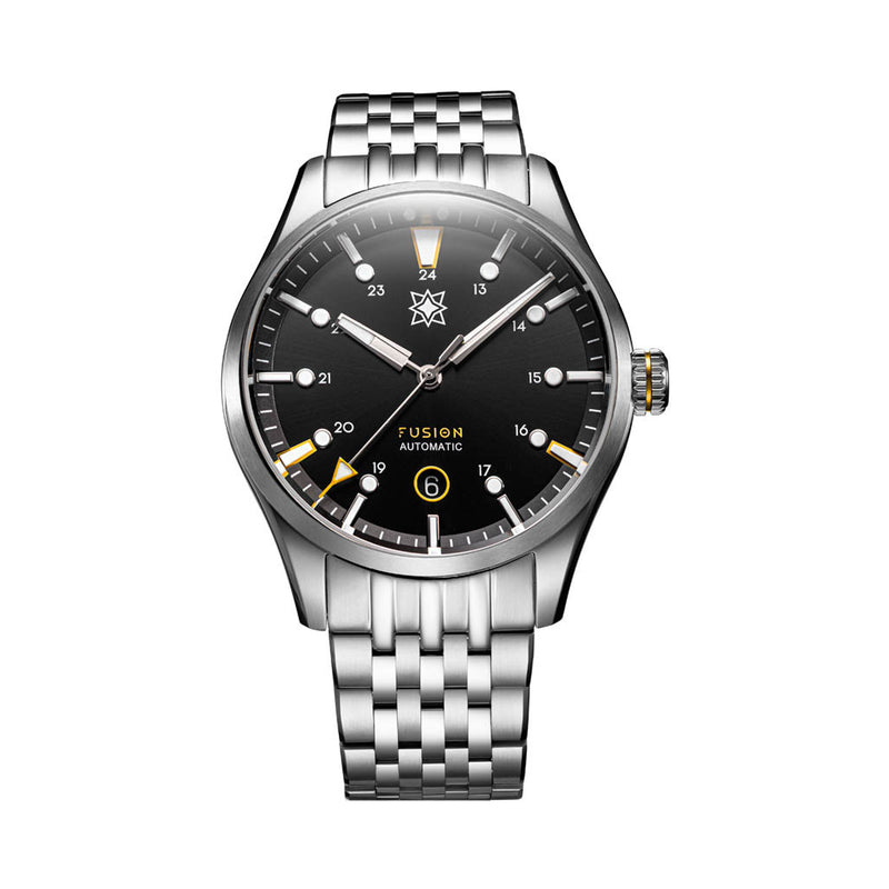 Second Hour Fusion Mk1 Watch with Black Dial #SEC-HOU-19