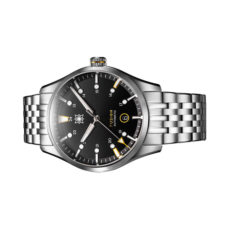Second Hour Fusion Mk1 Watch with Black Dial #SEC-HOU-19