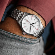 Second Hour Fusion Mk1 Watch with White Dial #SEC-HOU-20