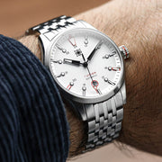 Second Hour Fusion Mk1 Watch with White Dial #SEC-HOU-20