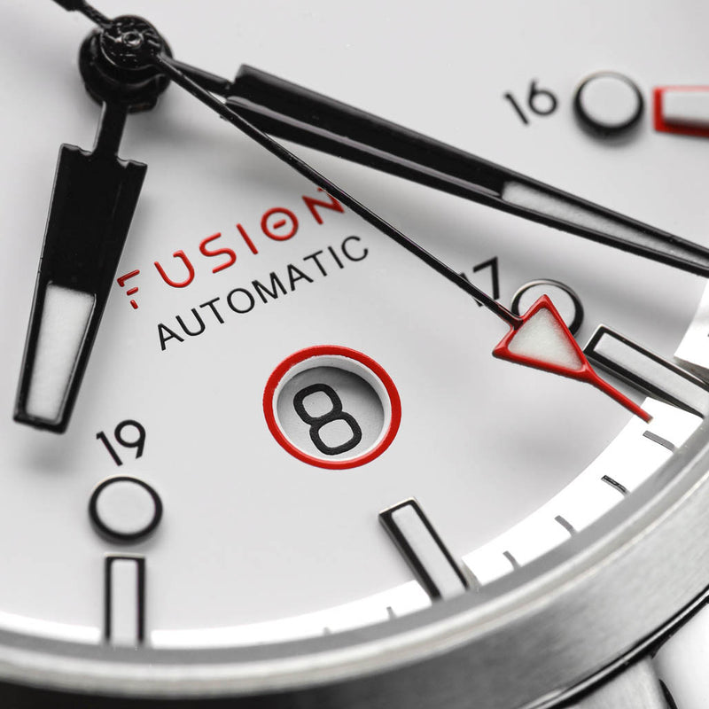 Second Hour Fusion Mk1 Watch with White Dial #SEC-HOU-20
