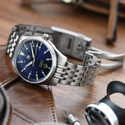 Second Hour Fusion Mk1 Watch with Navy Dial #SEC-HOU-21