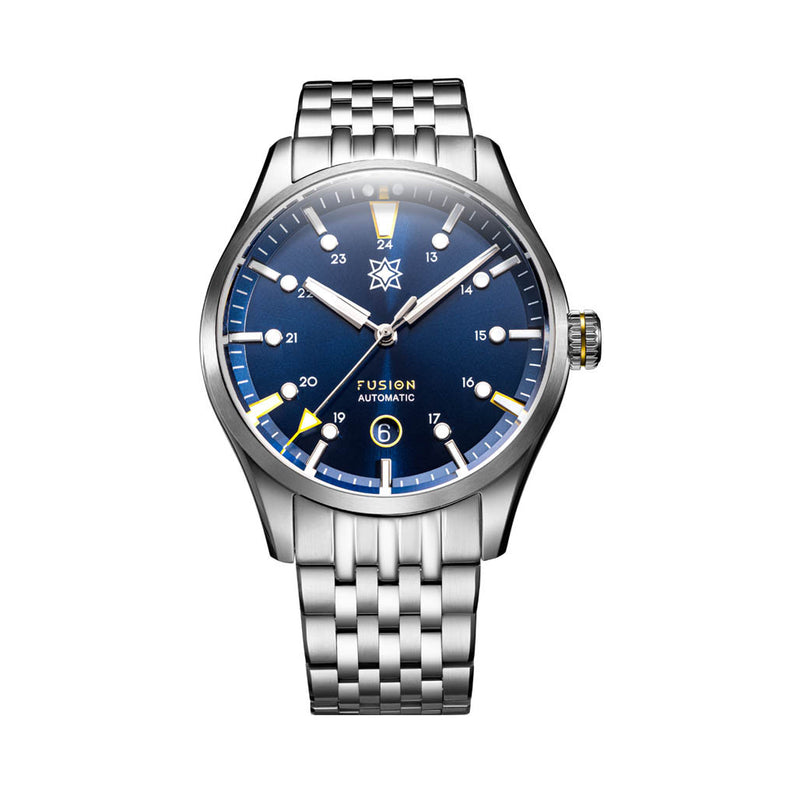 Second Hour Fusion Mk1 Watch with Navy Dial #SEC-HOU-21