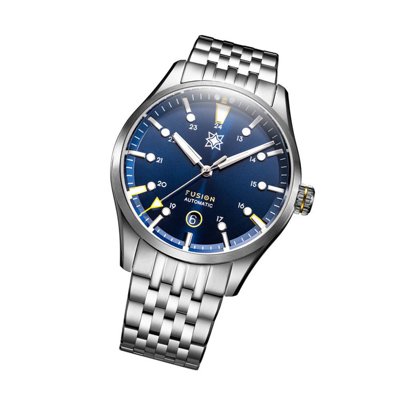 Second Hour Fusion Mk1 Watch with Navy Dial #SEC-HOU-21