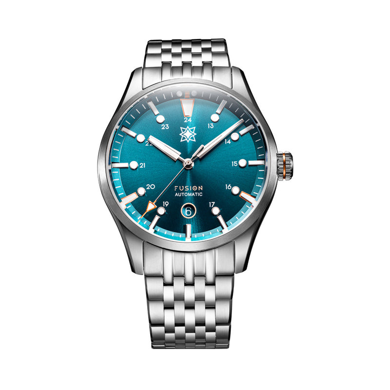 Second Hour Fusion Mk1 Watch with Petrol Dial #SEC-HOU-22