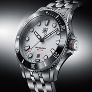 Second Hour Gin Clear Mk3 Watch with White Dial #SEC-HOU-23