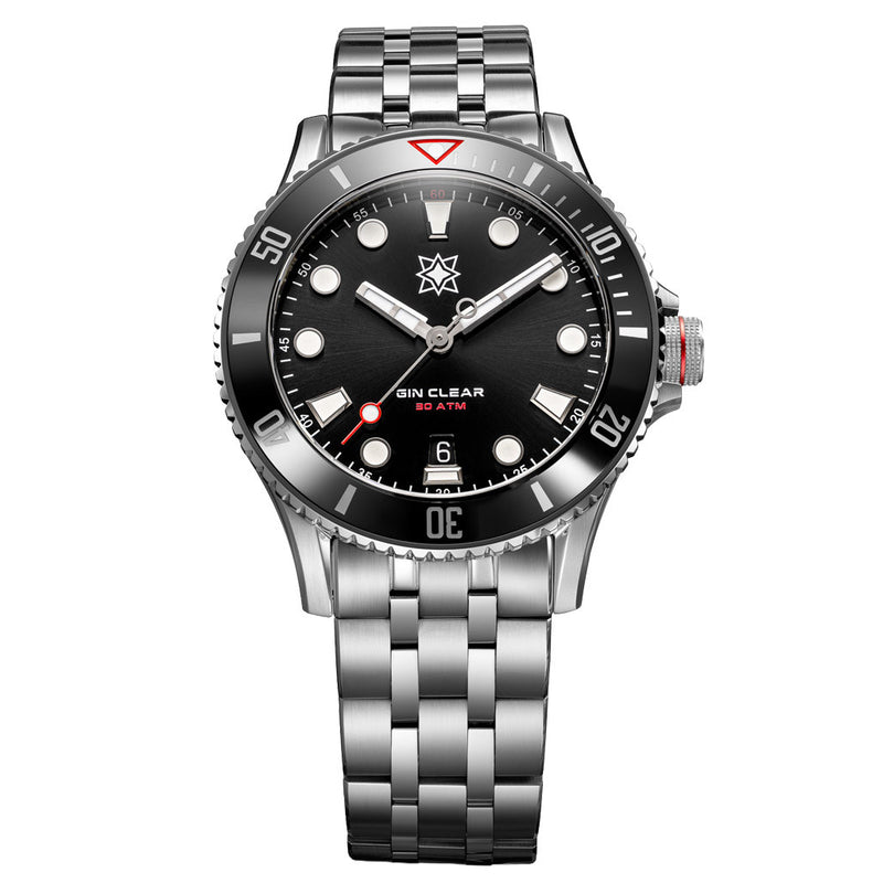 Second Hour Gin Clear Mk3 Watch with Black Dial #SEC-HOU-24