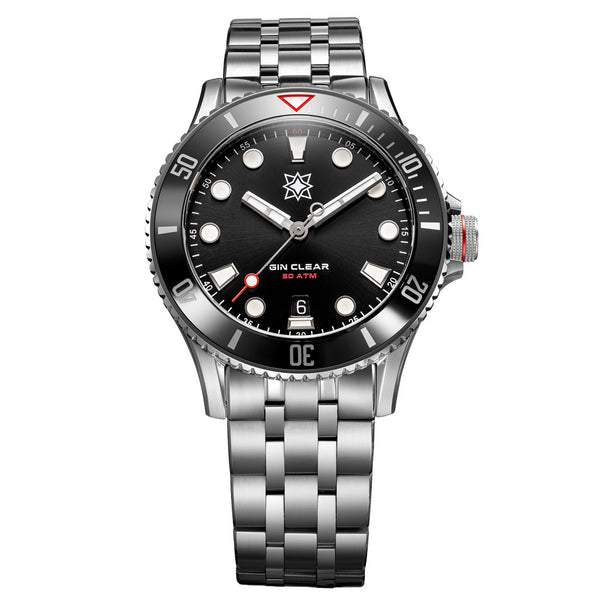 Second Hour Gin Clear Mk3 Watch with Black Dial #SEC-HOU-24