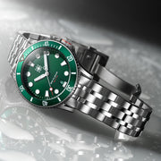 Second Hour Gin Clear Mk3 Watch with Green Dial #SEC-HOU-25