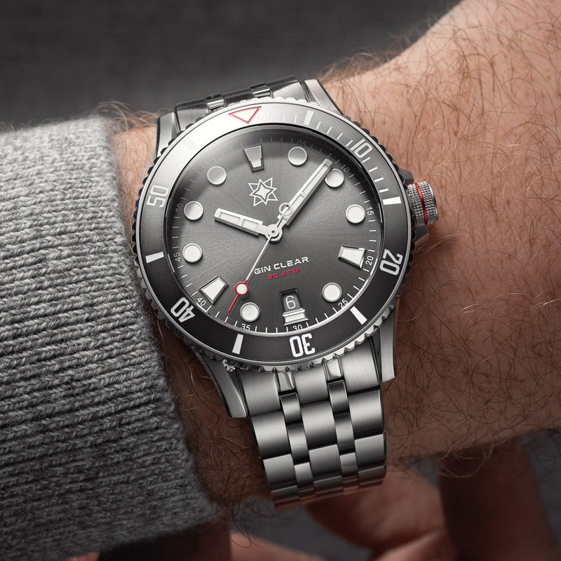 Second Hour Gin Clear Mk3 Watch with Anthracite Dial #SEC-HOU-26