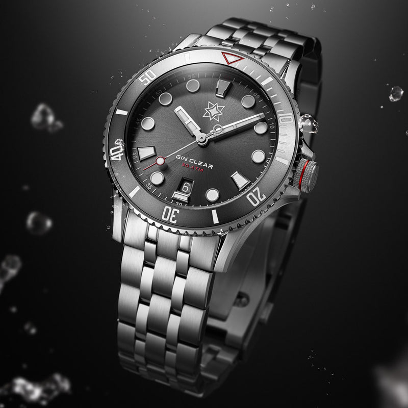Second Hour Gin Clear Mk3 Watch with Anthracite Dial #SEC-HOU-26
