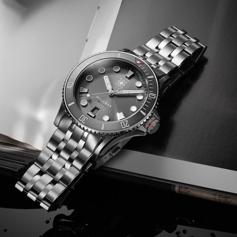 Second Hour Gin Clear Mk3 Watch with Anthracite Dial #SEC-HOU-26