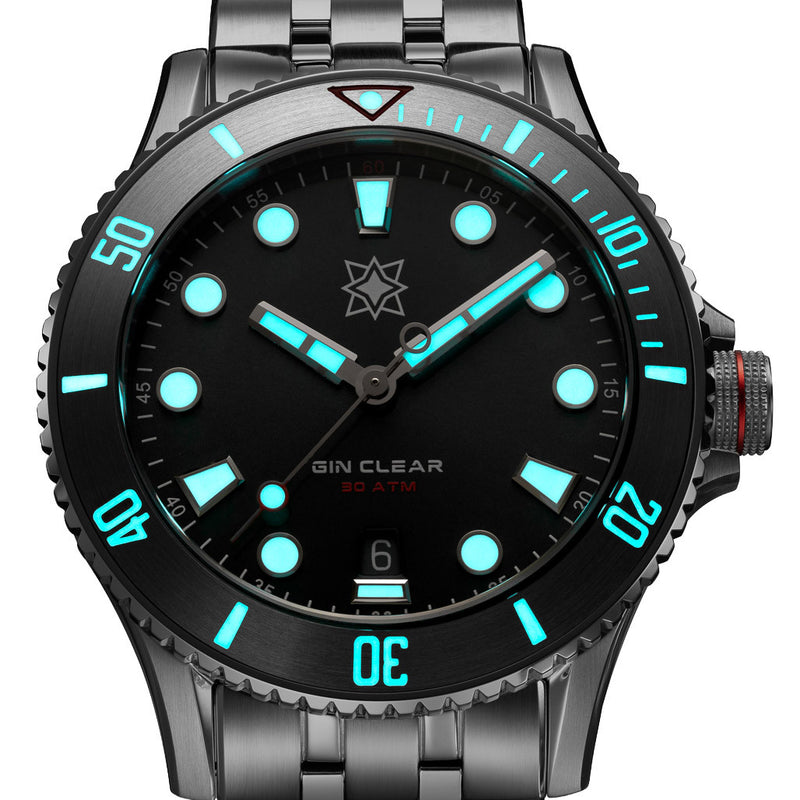 Second Hour Gin Clear Mk3 Watch with Anthracite Dial #SEC-HOU-26