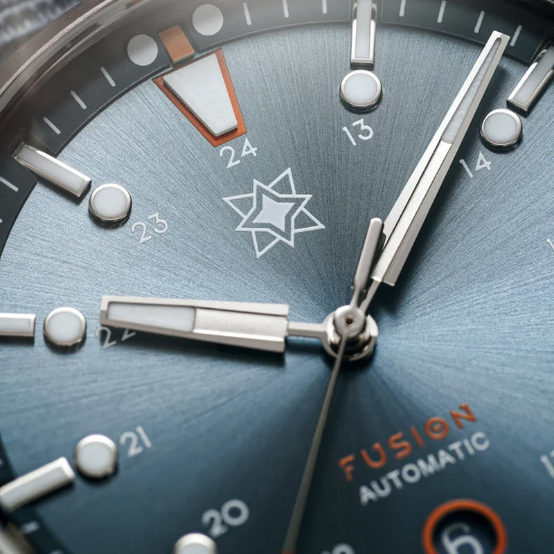 Second Hour Fusion Mk1 Watch with Denim Fire Dial #SEC-HOU-27