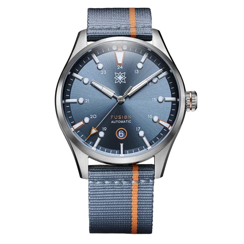 Second Hour Fusion Mk1 Watch with Denim Fire Dial #SEC-HOU-27