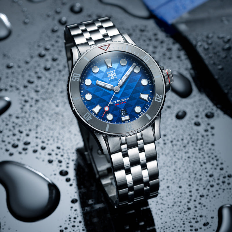 Second Hour Gin Clear Mk3 Watch with Mosaic Dial #SEC-HOU-28