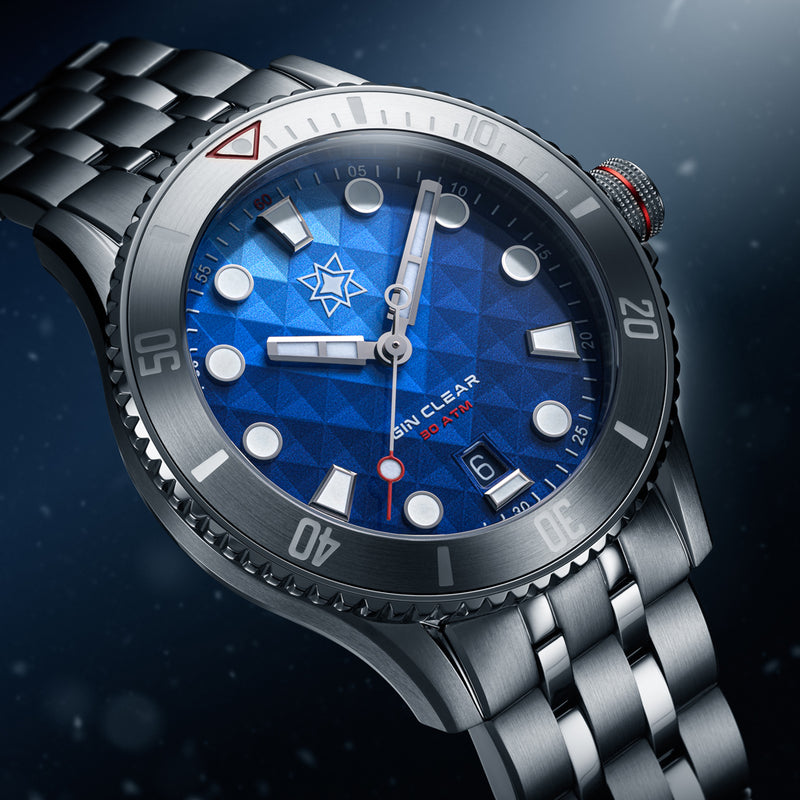 Second Hour Gin Clear Mk3 Watch with Mosaic Dial #SEC-HOU-28
