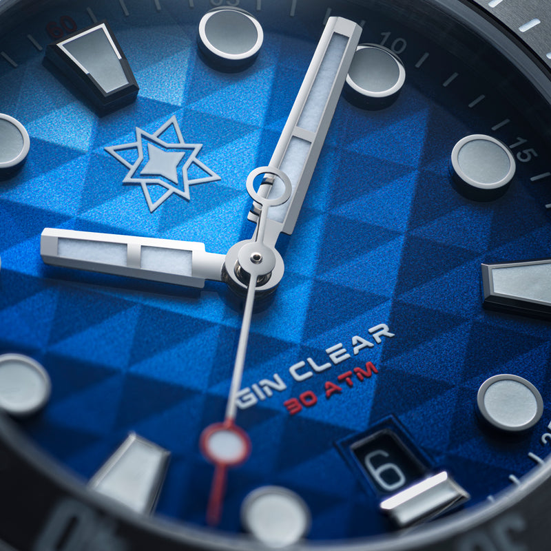 Second Hour Gin Clear Mk3 Watch with Mosaic Dial #SEC-HOU-28