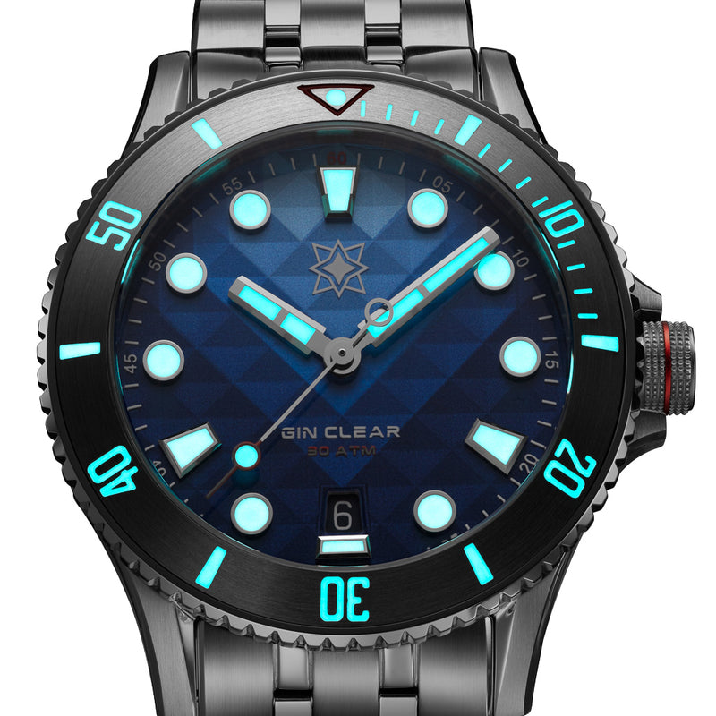 Second Hour Gin Clear Mk3 Watch with Mosaic Dial #SEC-HOU-28