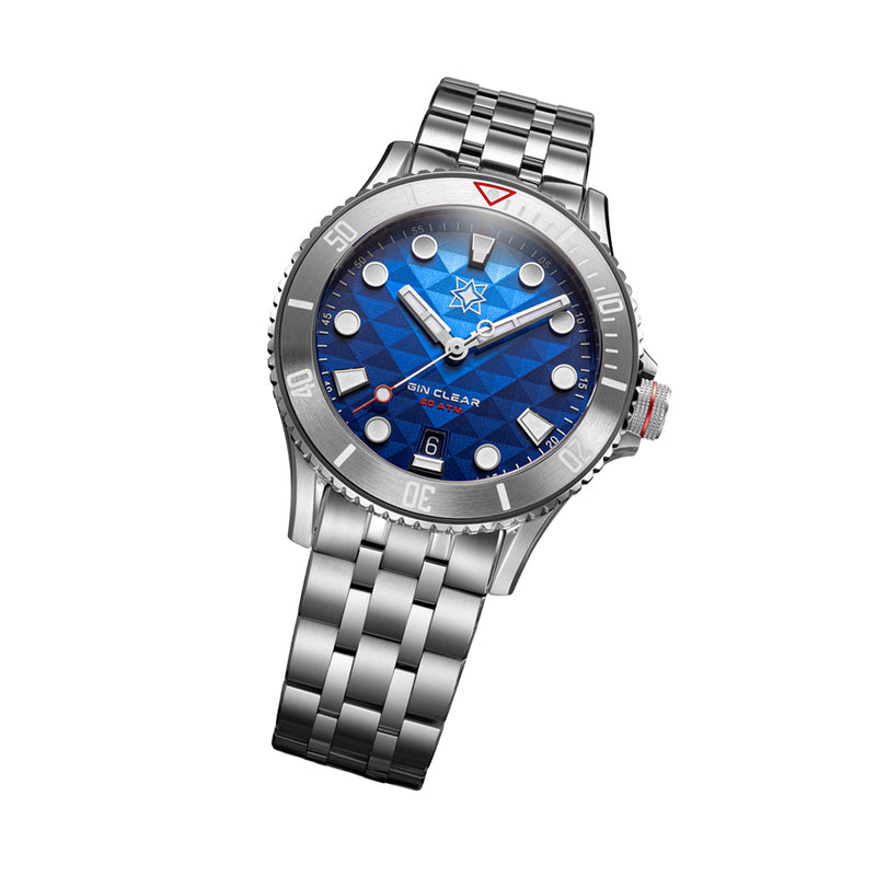 Second Hour Gin Clear Mk3 Watch with Mosaic Dial #SEC-HOU-28