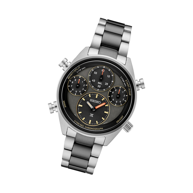Seiko Prospex Speedtimer Solar 1/100 second Ltd Ed Chronograph with Brown Dial #SFJ005