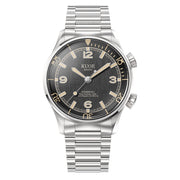KUOE Sombrero 90-011 Black Linen Textured Dial Watch #SM90011-BK-FLAT