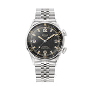 KUOE Sombrero 90-011 Black Linen Textured Dial Watch #SM90011-BK-JUB