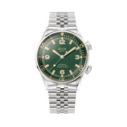 KUOE Sombrero 90-011 Green Linen Textured Dial Watch #SM90011-GR-JUB