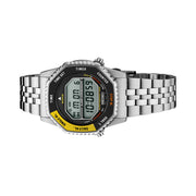 Seiko Rotocall Retro Digital Watch with Yellow Accents #SMGG17