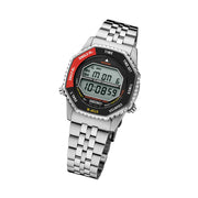 Seiko Rotocall Retro Digital Watch with Red Accents #SMGG19