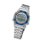 Seiko Rotocall Retro Digital Watch with Blue  Accents #SMGG21