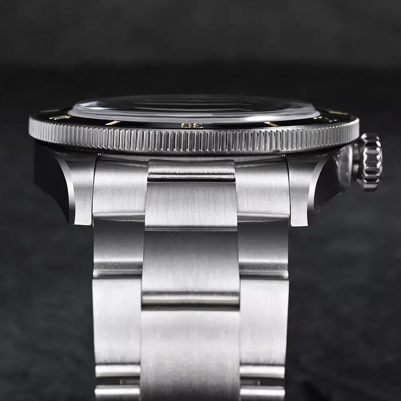 San Martin Automatic Watch with Black and Gilt Dial #SN004-A