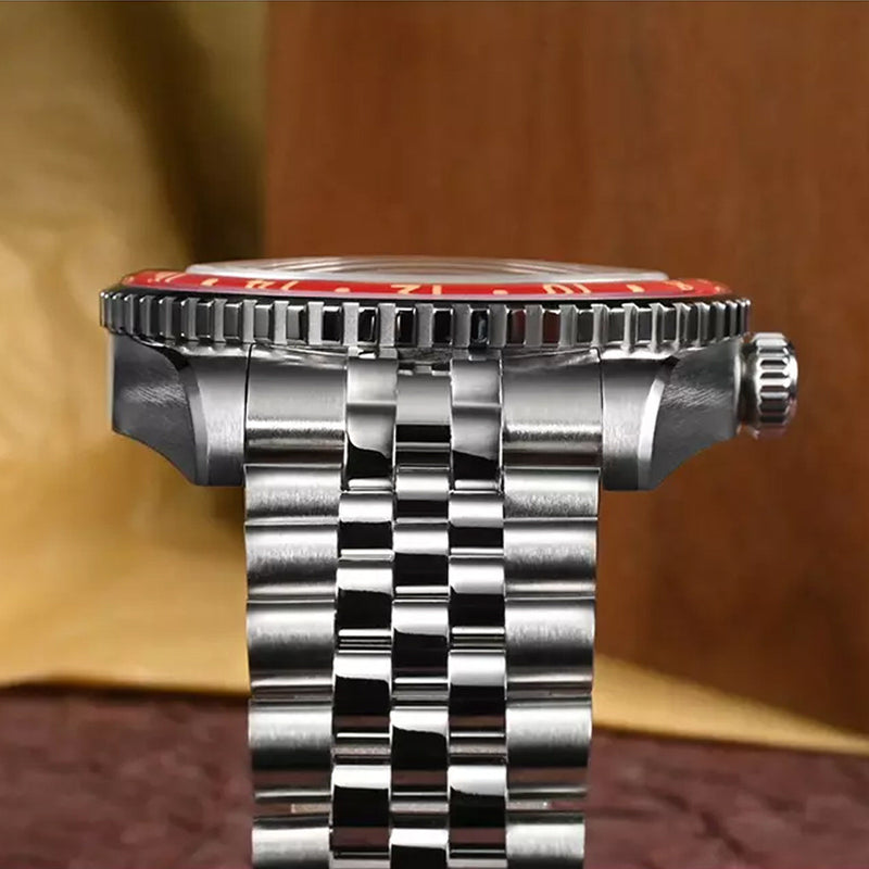 San Martin Automatic GMT Dive Watch with Pepsi Bezel #SN005-A
