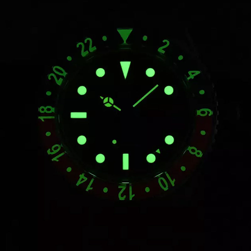 San Martin Automatic GMT Dive Watch with Pepsi Bezel #SN005-A