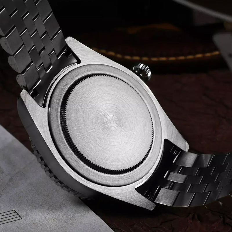 San Martin Automatic GMT Watch with Black Vintage Dial #SN005-B