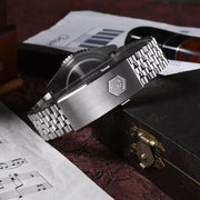 San Martin Automatic GMT Watch with Black Vintage Dial #SN005-B