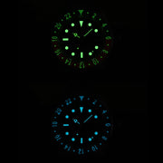 San Martin Automatic GMT Watch with Black Vintage Dial #SN005-B